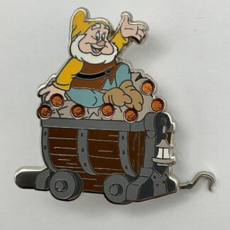 Happy Snow White and the Seven Dwarfs Mine Car Mystery Train Disney Pin F0