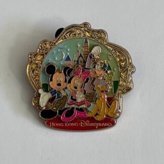 Hong Kong Mickey Minnie Pluto Goofy Pin 5th LE 800 (D5)