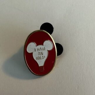 I Have An Idea Red Lightbulb Cast Disney Pin (A3)