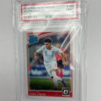 JADON SANCHO 2018 Panini Donruss #189 Optic Rated Rookie - PSA 9 Mint