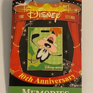 JDS 10th Anniversary Memories Goofy Upside Down On Shopping Bag Disney Pin LE B