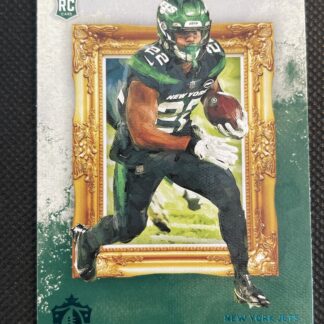 La'Mical Perine 2020 Panini Gridiron Kings TEAL Rookie #30 Chronicles Parallel