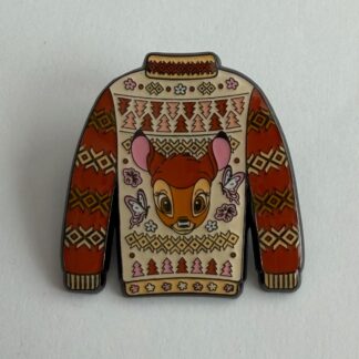 Loungefly Bambi - Holiday Sweater - Mystery Ugly 2023 Disney Pin H6