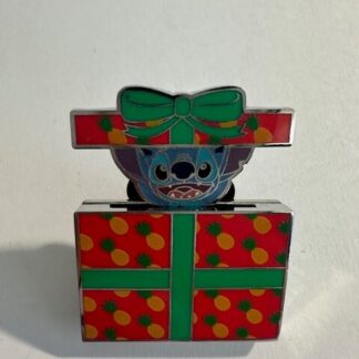 Loungefly Disney Lilo Stitch Present Sliding Stitch Christmas Enamel Pin (C2)