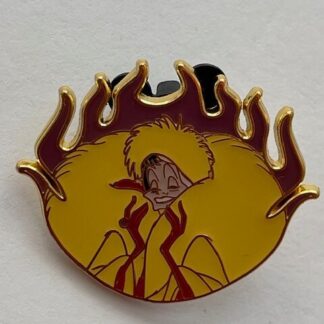 Loungefly Disney Villains Flames Lanyard Cruella  Pin (A1)