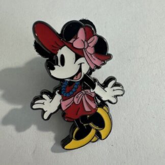 Loungefly Minnie Dapper Red And Pink Dress Hot Topic Disney Pin (E2)