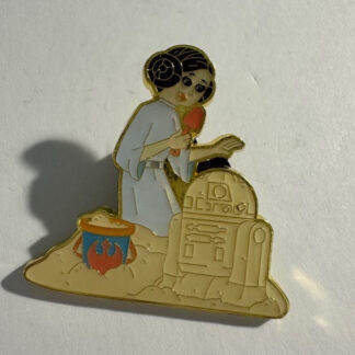 Loungefly Princess Leia Building R2 D2 Sand Summer Beach Star Disney Pin F0