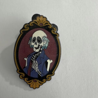 Loungefly Skeleton Man Portrait Haunted Mansion Art Mystery Disney Pin E9
