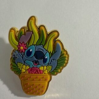 Loungefly Stitch Inside a Free-D Flower Pot Glow in the Dark 2025 Disney Pin F5