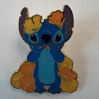 Loungefly Stitch With Poppies Lilo And Stitch Flowers Disney Pin (C4)