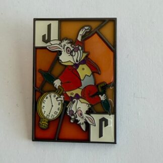 Loungefly White Rabbit Playing Card Alice In Wonderland Cards 2022 Disney Pin A6