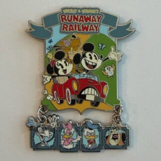 Mickey Minnie's Runaway Railway Dangle Goofy Donald Goofy 2025 Disney Pin H6