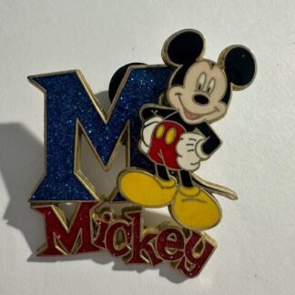 Mickey Mouse Glittered M 2007 Disney Pin 52556 (E3)