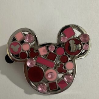 Mickey Mouse Icon Jeweled Pink Disney Pin (B1)