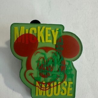 Mickey's Pals Lanyard Starter Mickey Mouse Castle Green Disney Pin B7