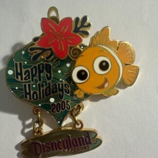 NEMO CHRISTMAS PIN Disneyland 2005 Disney Holiday Ornament DLR Finding DLR (D6)