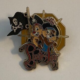 Pirates Of The Caribbean Pirate Fair Chip And Dale Disney Pin (A2)
