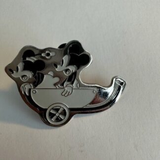 RUNA MICKEY MINNIE BUILDING A BUILDING #1  FILMOGRAPHY BACK WHITE DISNEY PIN A5