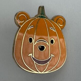 Rare Tokyo Disneyland Winnie The Pooh Pumpkin Halloween Light Up Disney Pin (D2)