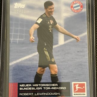 Robert Lewandowski 2020-21 Topps Bundesliga Stars Of The Season BLUE /50