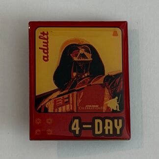 Star Wars Celebration III 2005 Adult 4-Day Badge Vader RARE Pin H7
