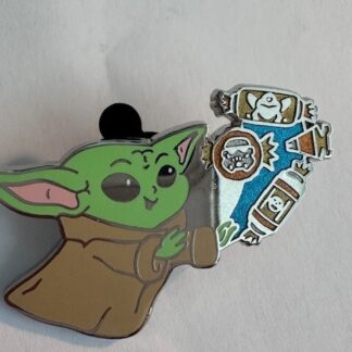 Star Wars Mandalorian Disney Pin Child Baby Yoda Levitating Candy Halloween (C0)
