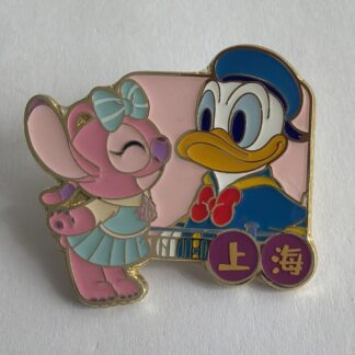 Stitch and Angel's Magical Shanghai Journey Disney Pin - Angel Adores Donald G6