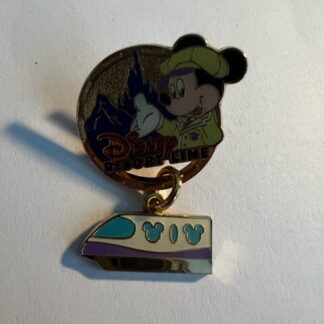 TDR Disney Cruise Line Monorail Resort Line Tokyo Dangle Disney Pin (A4)