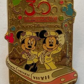 TDR The Happiness Year 30 Resort Line Pin 30th Anniversary Tokyo Disney Pin (A2)