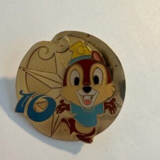 TDR Tokyo Game Prize Gold Coin 10th Anniversary Chip Disney Pin (C5)