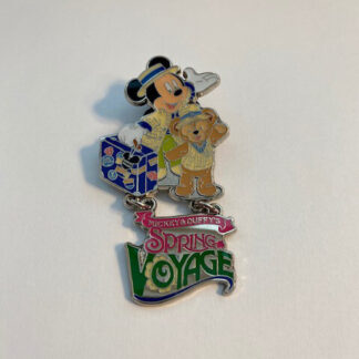 TDS Mickey Duffy Bear Spring Voyage Mjnnie Shellie May Dangle Disney Pin (B6)