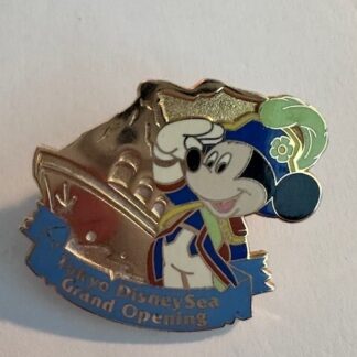 TDS Tokyo Disney Sea Grand Opening Mickey Ship Disney Pin (D8)