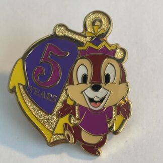 TDS Tokyo DisneySea 5th Anniversary Years Game Prize Season 3 Chip Disney Pin A4