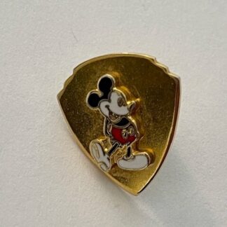 VINTAGE MICKEY MOUSE SHIELD DISNEY LAPEL HAT PIN (D9)