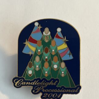 Vintage WDW 2001 Christmas Candlelight Processional Pin-Light Does Not Work (C2)