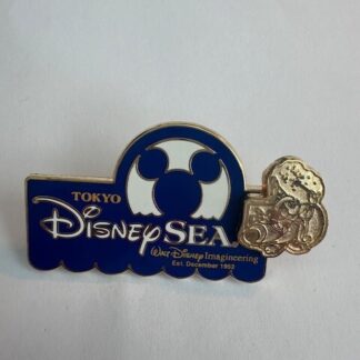WDI 50th Anniversary Tokyo Disney Sea Gold Disney Pin (B4)