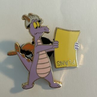WDI Disney Figment Hard Hat Plans LE 300 from LE 150 Lanyard Set Pin (B5)