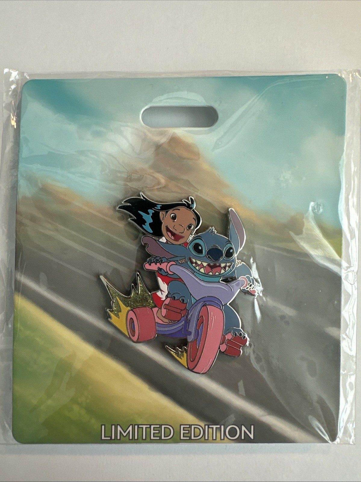 WDI Lilo & Stitch Big Wheel Pin LE 300 Destination D23 2025 Grand Prix Series