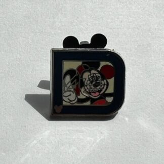 WDW 2011 Classic ‘D’ Collection Mickey Mouse  Hidden Mickey Disney Pin (C2)