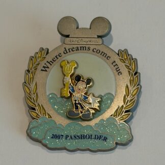 WDW Annual Passholder Exclusive Where Dreams Come True 2007 Mickey Disney Pin H0