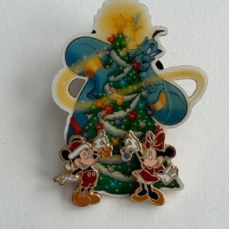 WDW Cast Exclusive Happy Holiday 2004 Mickey, Minnie Tink Genie Disney Pin F8
