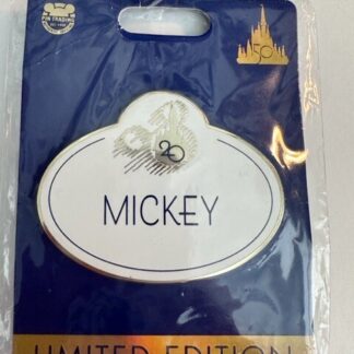 WDW Cast Member 50th Anniversary Name Tag 20th  LE 600 Disney Pin (B)