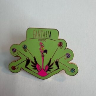 WDW Flamingo Fantasia 2000 Lime Green Disney Pin (B4)
