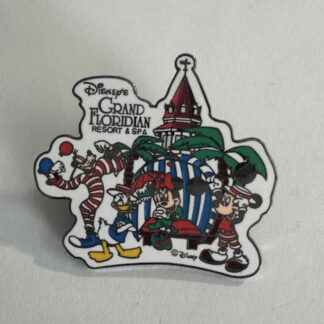 WDW Mickey Minnie Donald Goofy Grand Floridian Resort & Spa Disney Pin  (A9)
