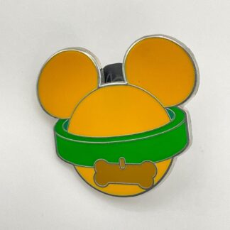 Walt Disney Mickey Head Ears Icon Pluto Collar and Bone Pin Trading F7