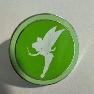 Walt Disney Travel Co RunDisney Marathon Tinker Bell Silhouette Pin Lanyard (E4)