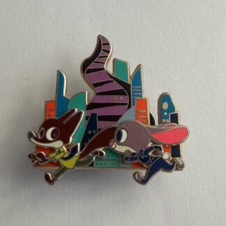 Zootopia Zootropolis Nick Wilde Judy Hopps Running Disney Pin H0