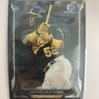 2014 Bowman Chrome Black Static Refractor /35 Yoenis Cespedes #143