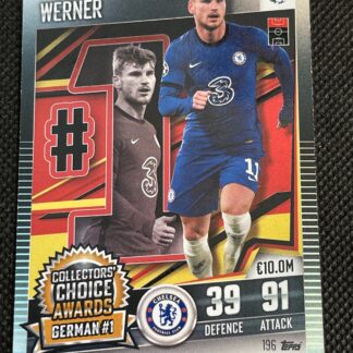 2020-21 Topps Match Attax 101 Collectors' Choice Awards Timo Werner #196