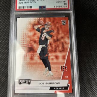 2020 Joe Burrow Panini Playoff #201 Rookie Card PSA 10 GEM Cincinnati Bengals